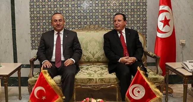 Çavuşoğlu, Tunuslu mevkidaşı Cihinavi ile görüştü!