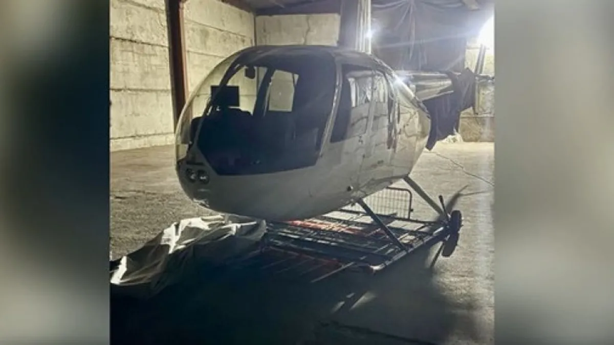 Bulgaristan'da ele geçirilen uyuşturucu taşıyan helikopter operasyonu