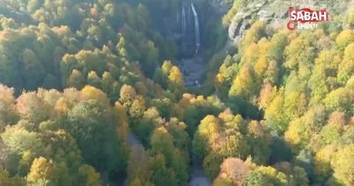 Suuçtu Şelalesi’nde sonbahar güzelliği