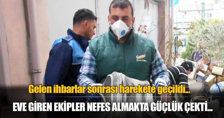 Tarsus’ta çöp ev operasyonu