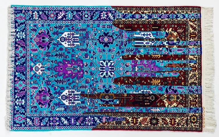 Halıdan sanata! Azerbaycanlı sanatçı el yapımı halıları ilginç yöntemlerle sanata dönüştürüyor