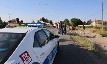 Nevşehir’de tarım işçilerini taşıyan minibüs takla attı! 9 yaralı #nevsehir