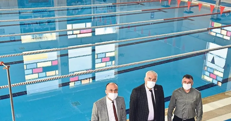 Yüzme havuzu yeniden hizmette