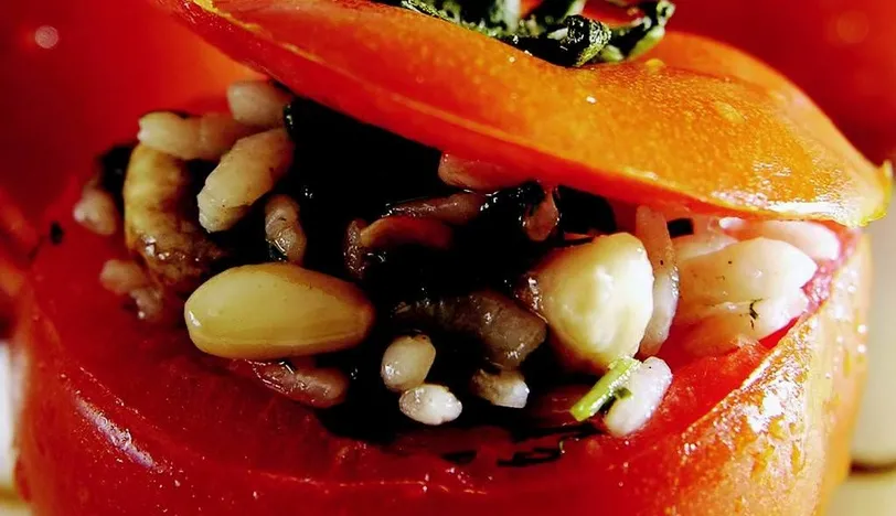 Mantarlı Domates Dolması
