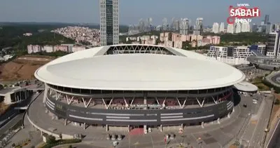 Türk Telekom stadının çatısındaki çalışma drone ile görüntülendi | Video