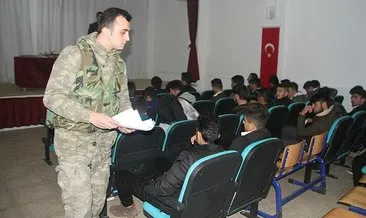 Malazgirt’teki lise öğrencilerine askeri okullar anlatıldı