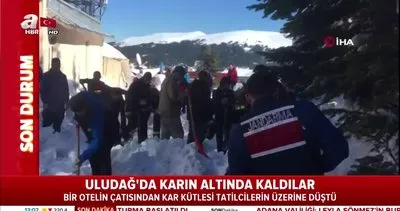 Bursa Uludağ’da tatilciler kar kütlesi altında kaldı: 2 yaralı, 1 kişiye ulaşılmaya çalışılıyor!