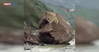 Ardeşen’de korkutan heyelan