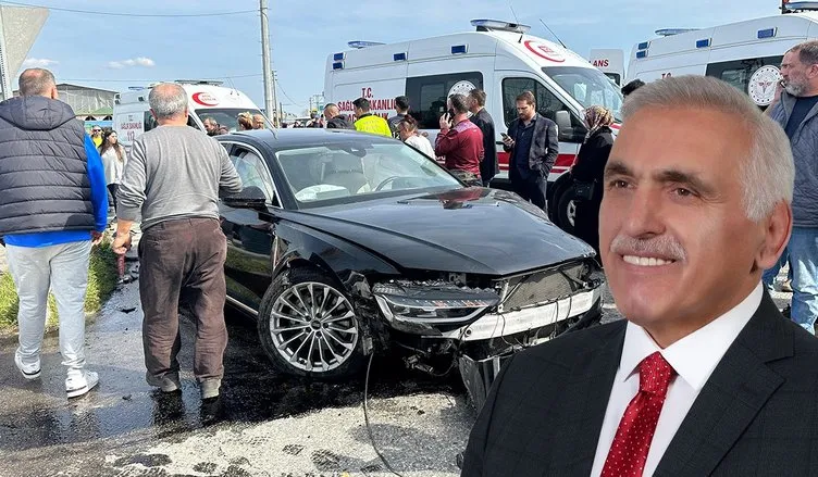 AK Parti milletvekili Ali İnci trafik kazası geçirdi:  İkisi çocuk 5 yaralı var!