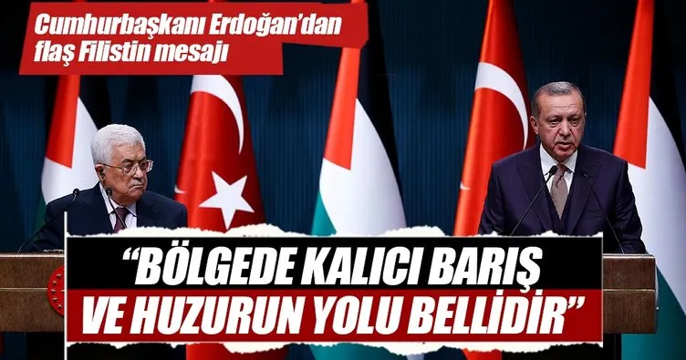 Cumhurbaşkanı Erdoğan’dan Filistin mesajı