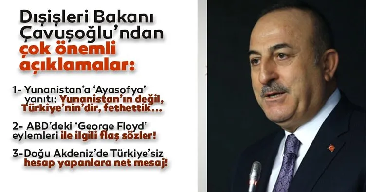 Son dakika: Dışişleri Bakanı Mevlüt Çavuşoğlu’ndan Yunanistan’a ’Ayasofya’ göndermesi!