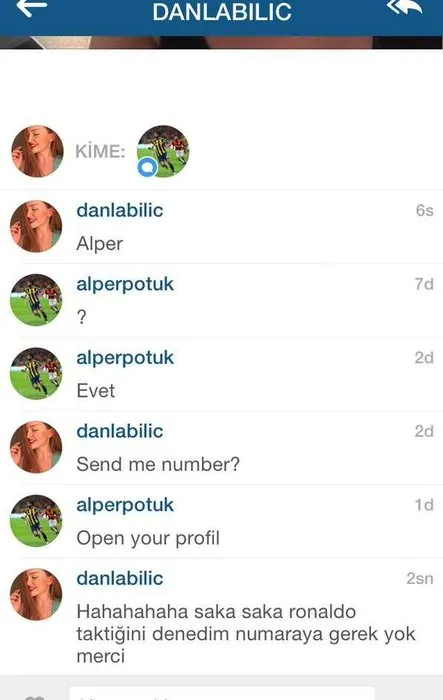 Alper Potuk Instagram’da oyuna geldi