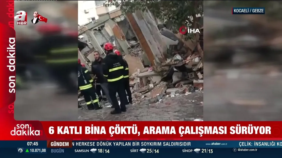 SON DAKİKA | Kocaeli Gebze’de 6 katlı bina çöktü! Olay yerinden ilk görüntüler videosunu izle SON DAKİKA | Kocaeli Gebze’de 6 katlı bina çöktü! Olay yerinden ilk görüntüler videosunu izle