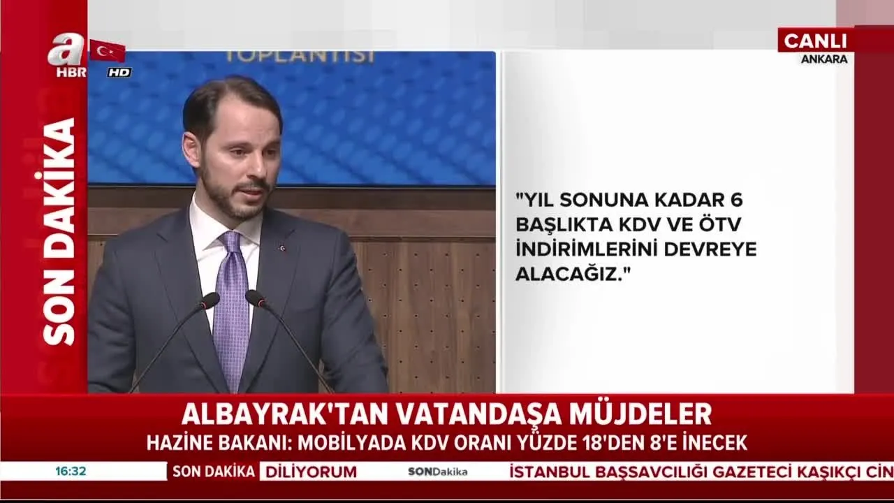 bakan albayrak mujdeleri siraladi iste 6 baslikta kdv ve otv indirimleri videosunu izle son dakika haberleri