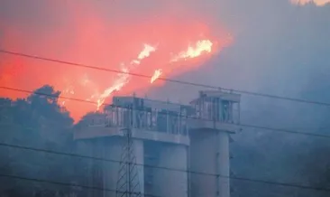 Alevler termik santrale sıçradı