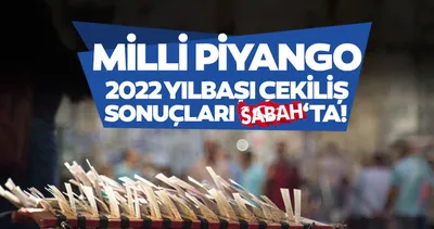 Milli Piyango yılbaşı çekilişi sonuçları ve bilet sorgulama ekranı sabah.com.tr’de olacak! 2022 Milli Piyango Online bilet sorgulama nasıl yapılır?