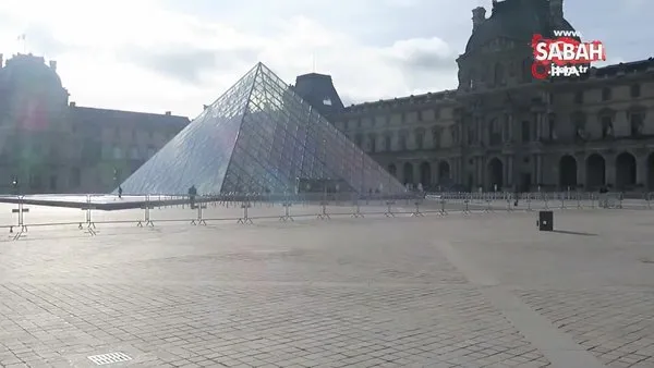Koronavirüs yüzünden Louvre Müzesi'nde güvenlik önlemleri arttırıldı | Video