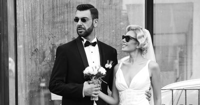 Güzel oyuncu Burcu Binici ve Tankurt Manas evlendi! İşte ilk kareler...