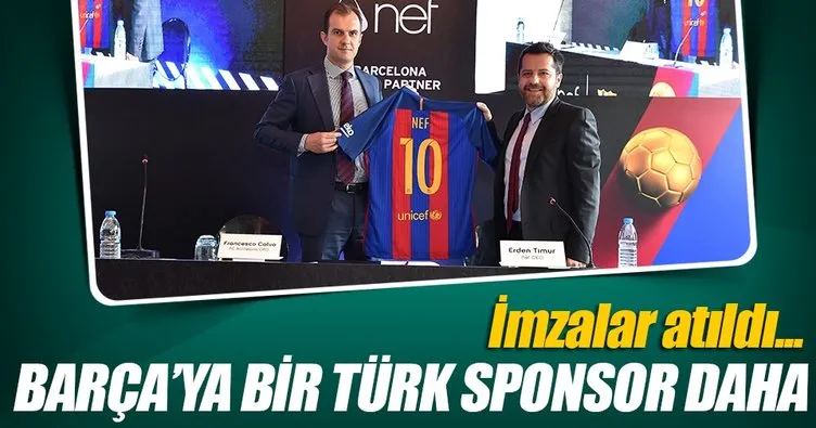 Nef Barcelona ile sponsorluk anlaşması imzaladı