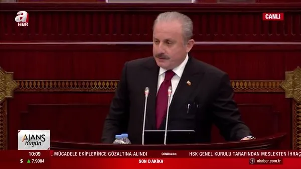 Son dakika! TBMM Başkanı Şentop'tan Azerbaycan Milli Meclisi'nde flaş açıklamalar 