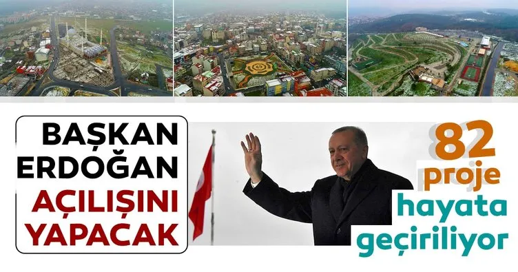 Arnavutköy’deki 82 proje Cumhurbaşkanı Erdoğan’ın katıldığı törenle açılacak!