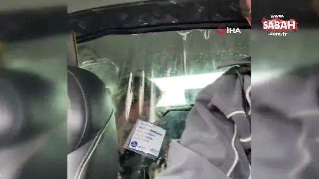 Aksaray'da kadın müşterinin, taksiciye yaşattığı zor anlar kamerada | Video
