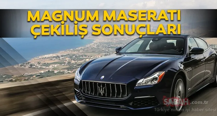 Magnum çekiliş sonuçları açıklandı! Magnum Maserati çekilişini kim kazandı?