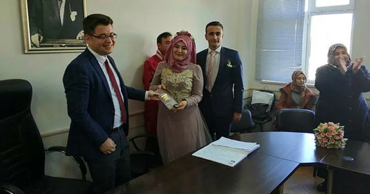 Kaymakamlıkta nikah merasimi