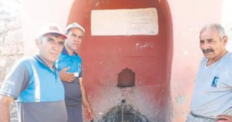 133 yıllık çeşme suya kavuşturuldu