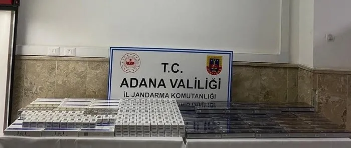 Adana’da sigara ve tütün kaçakçılığı operasyonu
