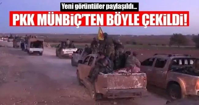 YPG Münbiç’ten ayrılışın görüntülerini paylaştı