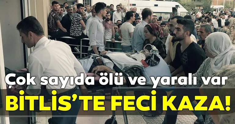 Son dakika: Bitlis’te feci kaza! Çok sayıda ölü ve yaralı var