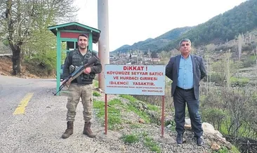 Köylüler satıcılara girişi yasakladı