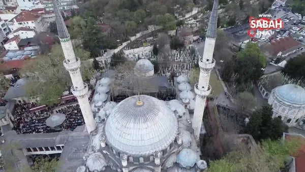 Eyüp Sultan Camii'nde bayram coşkusu böyle görüntülendi | Video