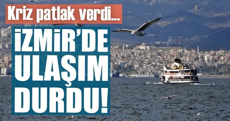 Son dakika...İzmir’de deniz ulaşımı durdu!