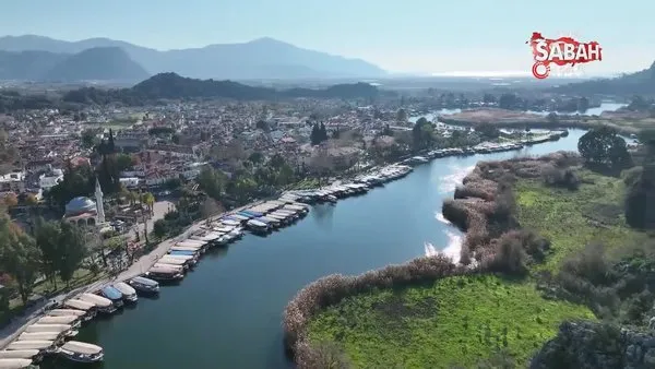 Dalyan Kanalı'nın mest eden manzarası böyle görüntülendi | Video