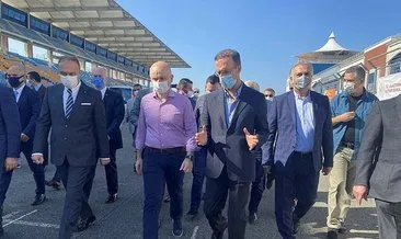 Ulaştırma ve Altyapı Bakanı Karaismailoğlu, Çamlıca Tepesi’nde incelemelerde bulundu