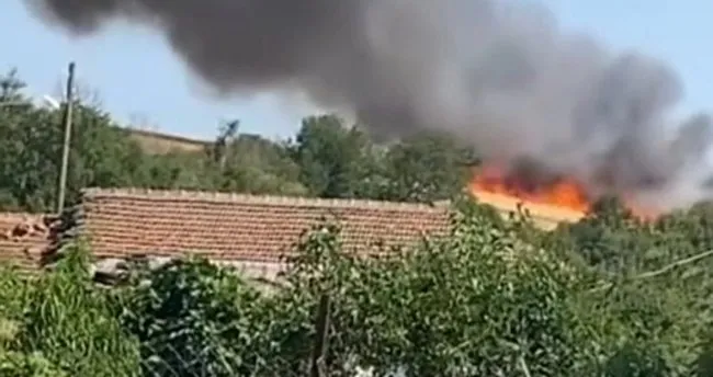 Edirne’de tarlada çıkan yangın söndürüldü