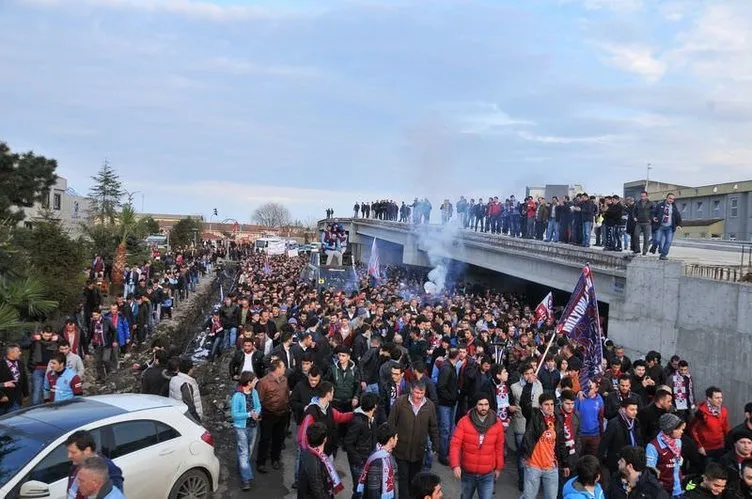 Trabzonspor taraftarından şike protestosu