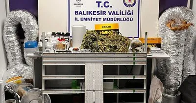 Ayvalık’ta polisten ev görünümlü uyuşturucu imalathanesine operasyon #balikesir