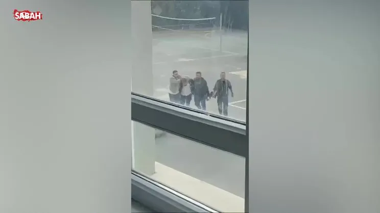 Etiler'deki lisede silah sesleri! Öğretmen, müdüre silah çekti! Gözaltı anları kamerada | Video
