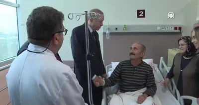 Başkan Erdoğan ile ziyaret ettiği hasta arasında gülümseten diyalog