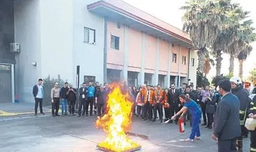 Devlet Hastanesinde yangın ve kurtarma tatbikatı