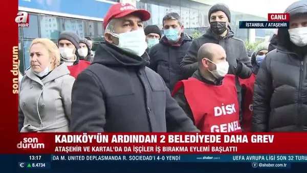 Son dakika! İstanbul'da 2 belediyede daha grev başladı | Video