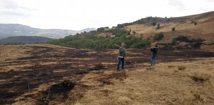 Tunceli’de örtü yangını söndürüldü