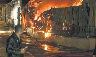 Fabrika alev topuna döndü