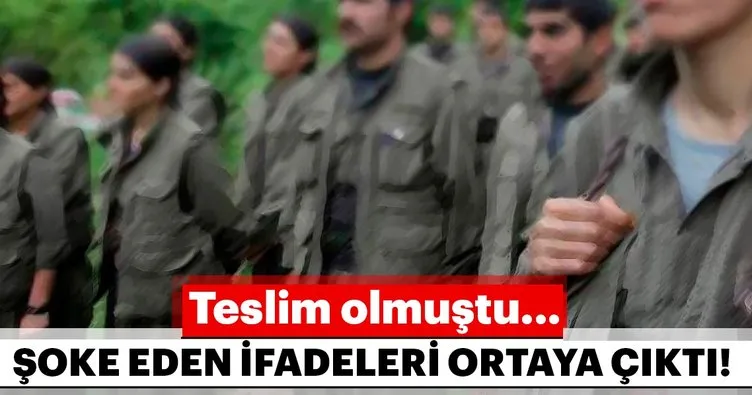 Diyarbakır’da teslim olan teröristten şok ifadeler