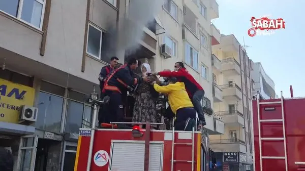 Mersin'deki yangında can pazarı. Yangından kurtarılan minik kız annesi ve anneannesini sordu | Video
