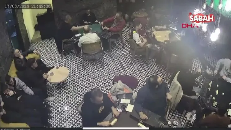 Sarıyer'de kafede bir kişinin öldüğü bir kişinin yaralandığı çatışmanın görüntüleri ortaya çıktı | Video