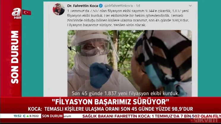 Bakan Koca, filyasyon başarımızı açıkladı: Yenilen virüs olacak | Video